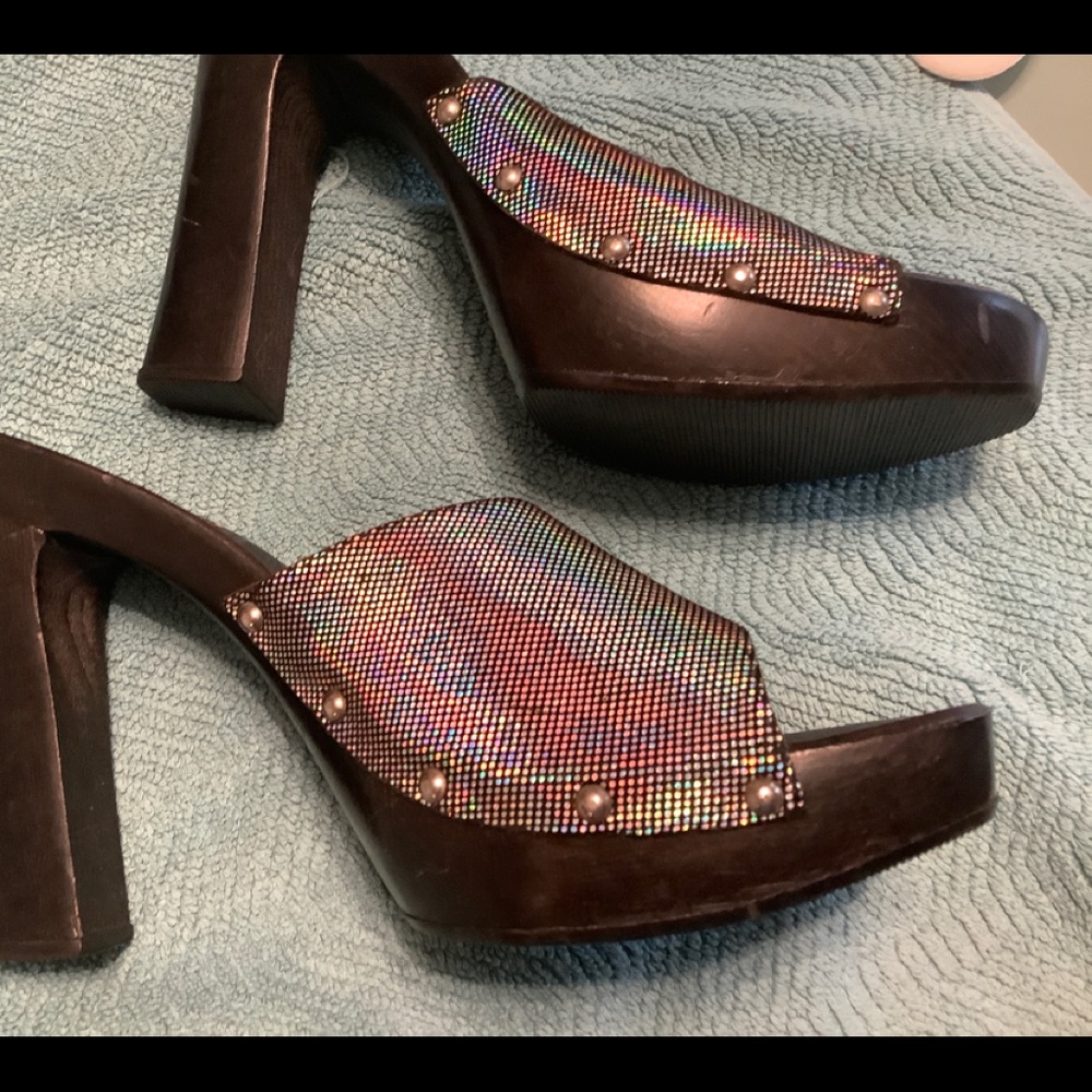 Funky heels.